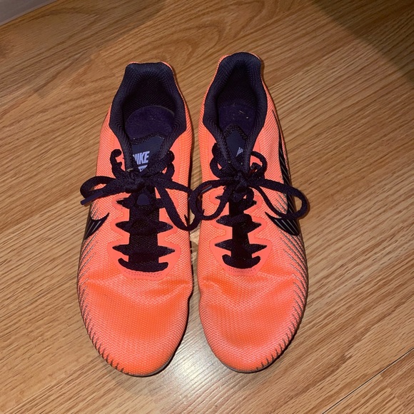 Neon orange and purple Nike running spikes (zoom rival) - Picture 2 of 7